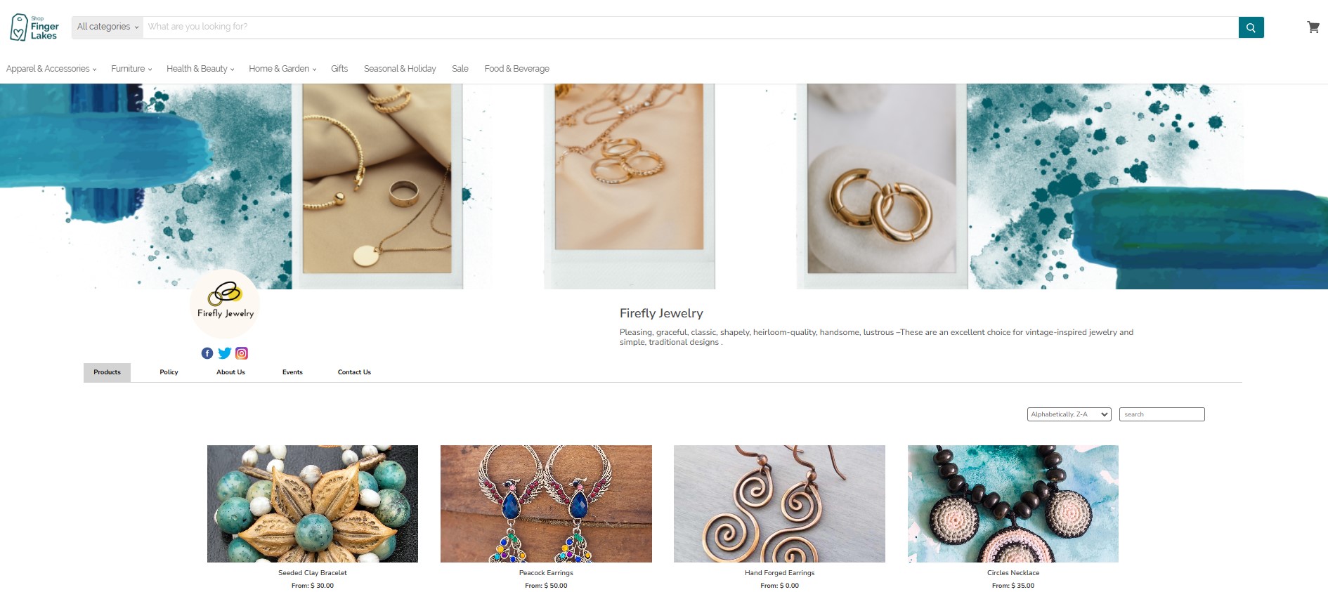 Shop Finger Lakes Seller Storefront